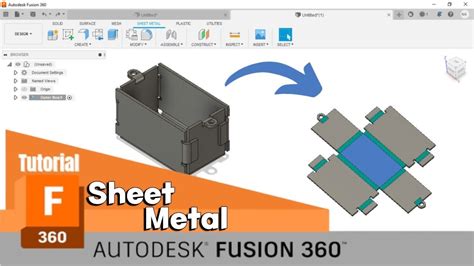 fusion convert to sheet metal|fusion 360 sheet metal drawing.